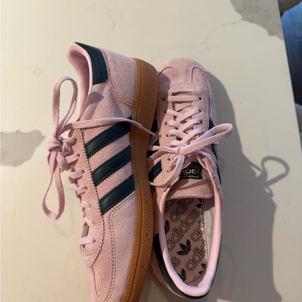 Adidas Women's Pink and Black Sneakers